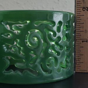 Jade Swirl Stylized Bracelet 1.75"